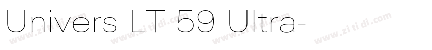 Univers LT 59 Ultra字体转换
